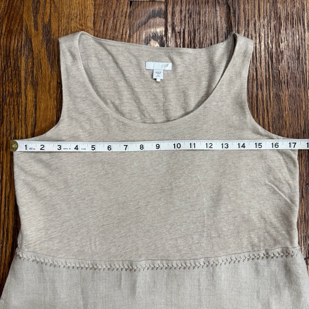 J. Jill Beige Sleeveless Midi Dress - Picture 14 of 16